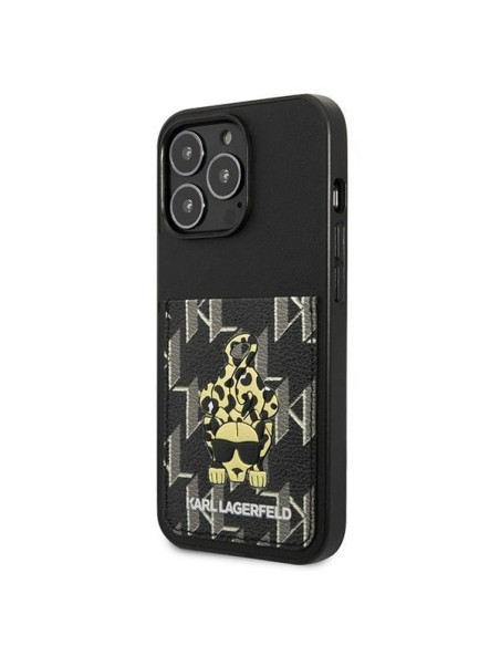 Karl Lagerfeld Karlimals Cardslot dėklas, skirtas iPhone 13 Pro / iPhone 13 - juodas Karl Lagerfeld Karlimals Cardslot dėklas, skirtas iPhone 13 Pro / iPhone 13 - juodas