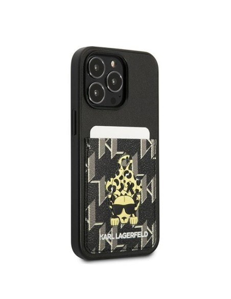 Karl Lagerfeld Karlimals Cardslot dėklas, skirtas iPhone 13 Pro / iPhone 13 - juodas Karl Lagerfeld Karlimals Cardslot dėklas, skirtas iPhone 13 Pro / iPhone 13 - juodas