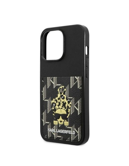 Karl Lagerfeld Karlimals Cardslot dėklas, skirtas iPhone 13 Pro / iPhone 13 - juodas Karl Lagerfeld Karlimals Cardslot dėklas, skirtas iPhone 13 Pro / iPhone 13 - juodas