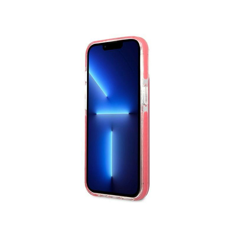 Karl Lagerfeld Choupette Head dėklas, skirtas iPhone 13 Pro / iPhone 13 - fuksija