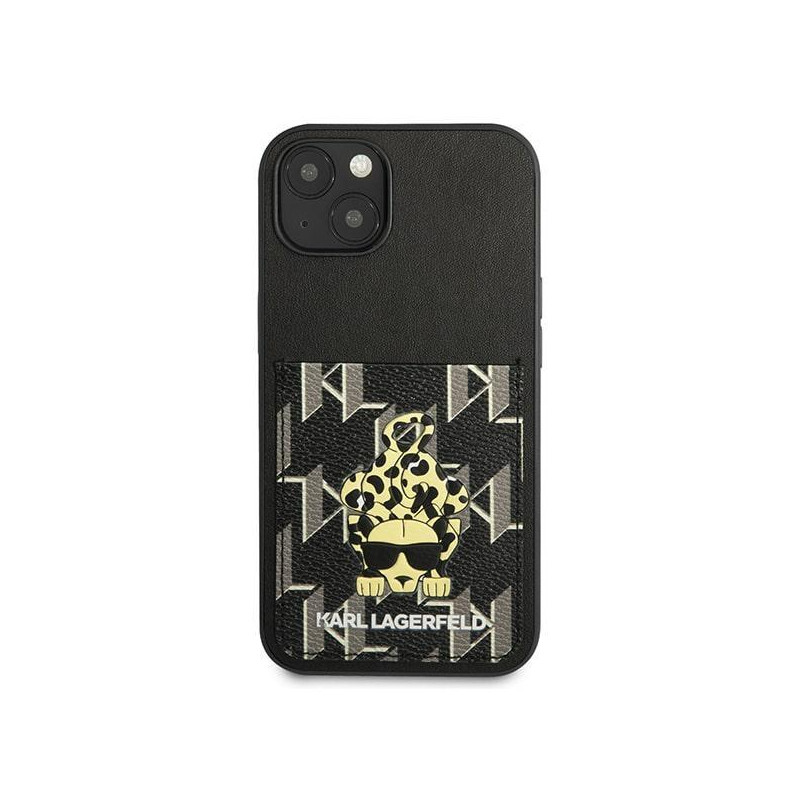 Karl Lagerfeld Karlimals Cardslot dėklas iPhone 13 - juodas