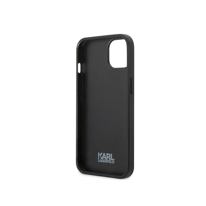 Karl Lagerfeld Flower Ikonik Karl dėklas iPhone 13 - pilkas