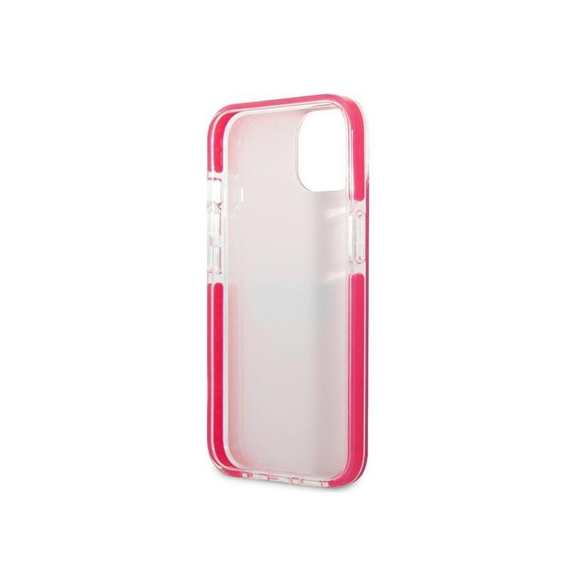 Karl Lagerfeld Choupette Head dėklas iPhone 13 mini - fuksija