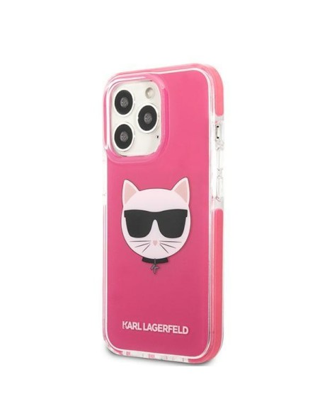 Karl Lagerfeld Choupette Head dėklas, skirtas iPhone 13 Pro Max - fuksijos spalvos Karl Lagerfeld Choupette Head dėklas, skirtas iPhone 13 Pro Max - fuksijos spalvos