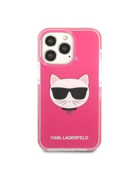 Karl Lagerfeld Choupette Head dėklas, skirtas iPhone 13 Pro Max - fuksijos spalvos Karl Lagerfeld Choupette Head dėklas, skirtas iPhone 13 Pro Max - fuksijos spalvos