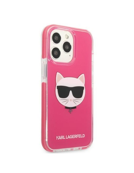 Karl Lagerfeld Choupette Head dėklas, skirtas iPhone 13 Pro Max - fuksijos spalvos Karl Lagerfeld Choupette Head dėklas, skirtas iPhone 13 Pro Max - fuksijos spalvos
