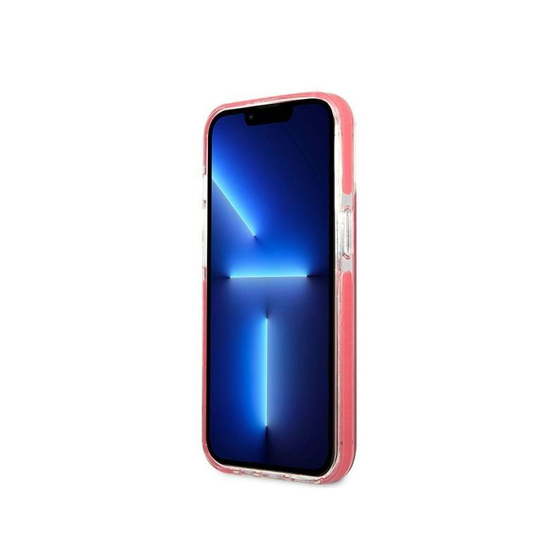 Karl Lagerfeld Choupette Head dėklas, skirtas iPhone 13 Pro Max - fuksijos spalvos
