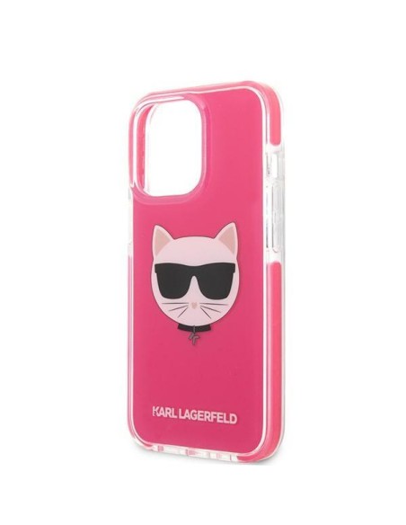 Karl Lagerfeld Choupette Head dėklas, skirtas iPhone 13 Pro Max - fuksijos spalvos Karl Lagerfeld Choupette Head dėklas, skirtas iPhone 13 Pro Max - fuksijos spalvos