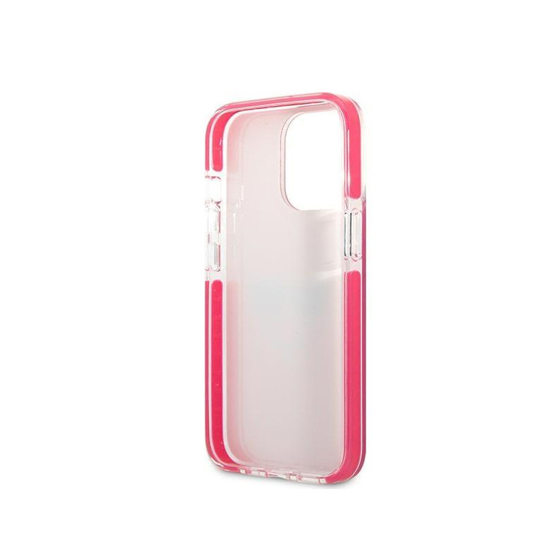 Karl Lagerfeld Choupette Head dėklas, skirtas iPhone 13 Pro Max - fuksijos spalvos