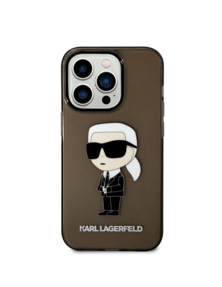 Karl Lagerfeld Ikonik Karl dėklas iPhone 14 Pro - juodas Karl Lagerfeld Ikonik Karl dėklas iPhone 14 Pro - juodas