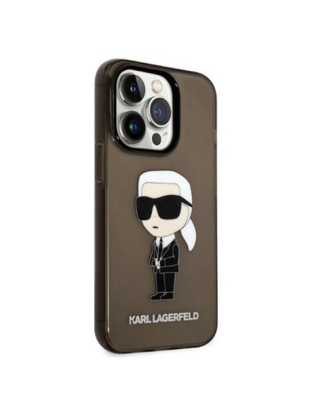 Karl Lagerfeld Ikonik Karl dėklas iPhone 14 Pro - juodas Karl Lagerfeld Ikonik Karl dėklas iPhone 14 Pro - juodas
