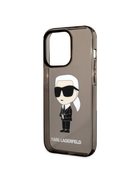 Karl Lagerfeld Ikonik Karl dėklas iPhone 14 Pro - juodas Karl Lagerfeld Ikonik Karl dėklas iPhone 14 Pro - juodas