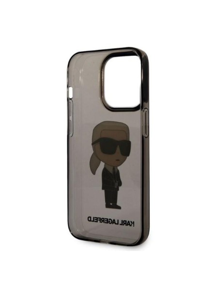 Karl Lagerfeld Ikonik Karl dėklas iPhone 14 Pro - juodas Karl Lagerfeld Ikonik Karl dėklas iPhone 14 Pro - juodas