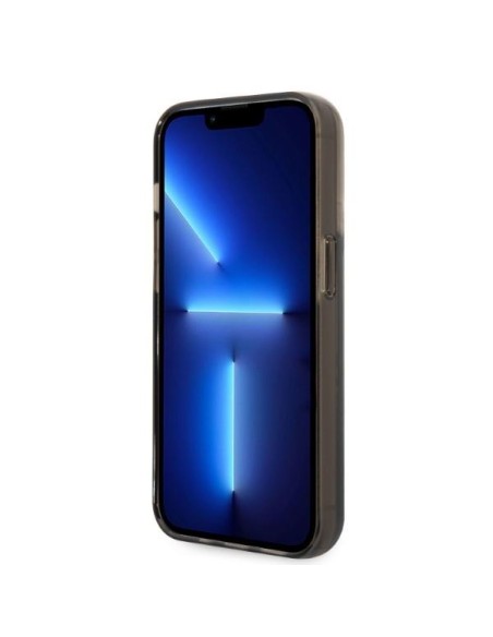 Karl Lagerfeld Liquid Glitter Elong dėklas iPhone 14 Pro - juodas Karl Lagerfeld Liquid Glitter Elong dėklas iPhone 14 Pro - juodas
