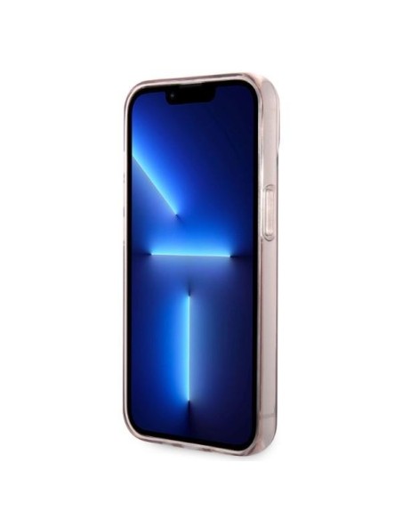 Karl Lagerfeld Ikonik Choupette dėklas iPhone 14 Plus - rožinis