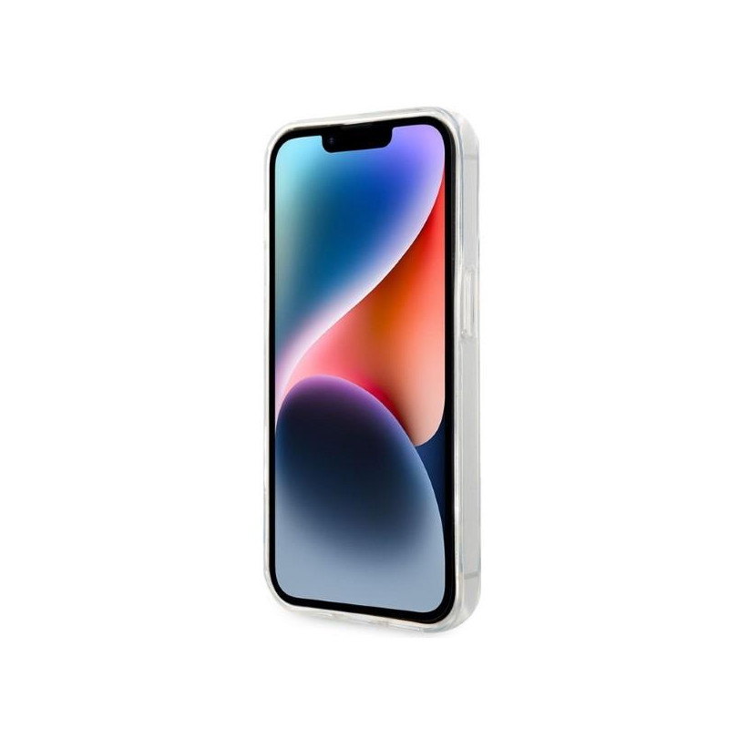 Karl Lagerfeld Ikonik Choupette dėklas iPhone 14 Plus - skaidrus
