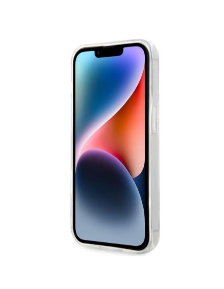 Karl Lagerfeld Ikonik Choupette dėklas iPhone 14 Plus - skaidrus