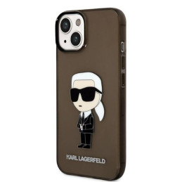 Karl Lagerfeld Ikonik Karl dėklas iPhone 14 Plus - juodas