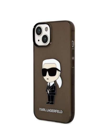 Karl Lagerfeld Ikonik Karl dėklas iPhone 14 Plus - juodas Karl Lagerfeld Ikonik Karl dėklas iPhone 14 Plus - juodas