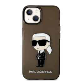 Karl Lagerfeld Ikonik Karl dėklas iPhone 14 Plus - juodas
