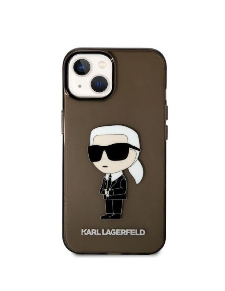 Karl Lagerfeld Ikonik Karl dėklas iPhone 14 Plus - juodas Karl Lagerfeld Ikonik Karl dėklas iPhone 14 Plus - juodas