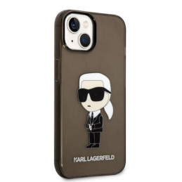 Karl Lagerfeld Ikonik Karl dėklas iPhone 14 Plus - juodas