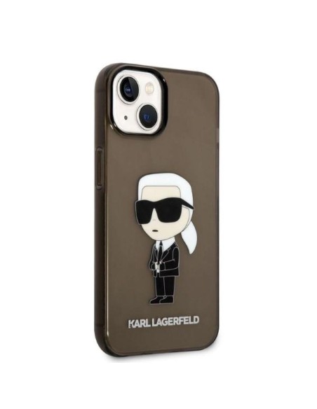 Karl Lagerfeld Ikonik Karl dėklas iPhone 14 Plus - juodas Karl Lagerfeld Ikonik Karl dėklas iPhone 14 Plus - juodas