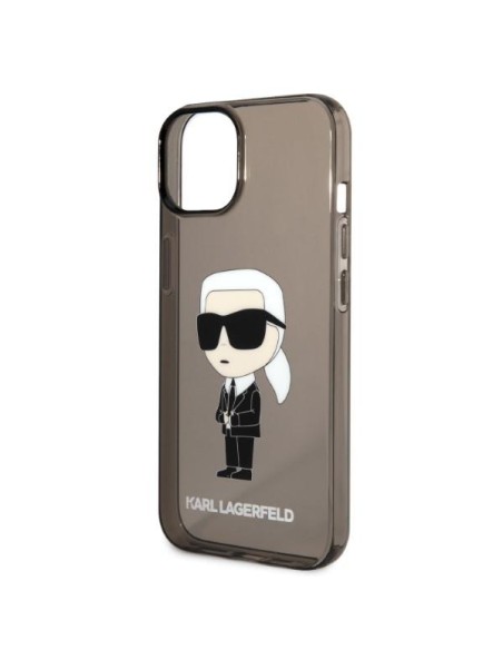 Karl Lagerfeld Ikonik Karl dėklas iPhone 14 Plus - juodas Karl Lagerfeld Ikonik Karl dėklas iPhone 14 Plus - juodas