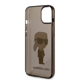 Karl Lagerfeld Ikonik Karl dėklas iPhone 14 Plus - juodas