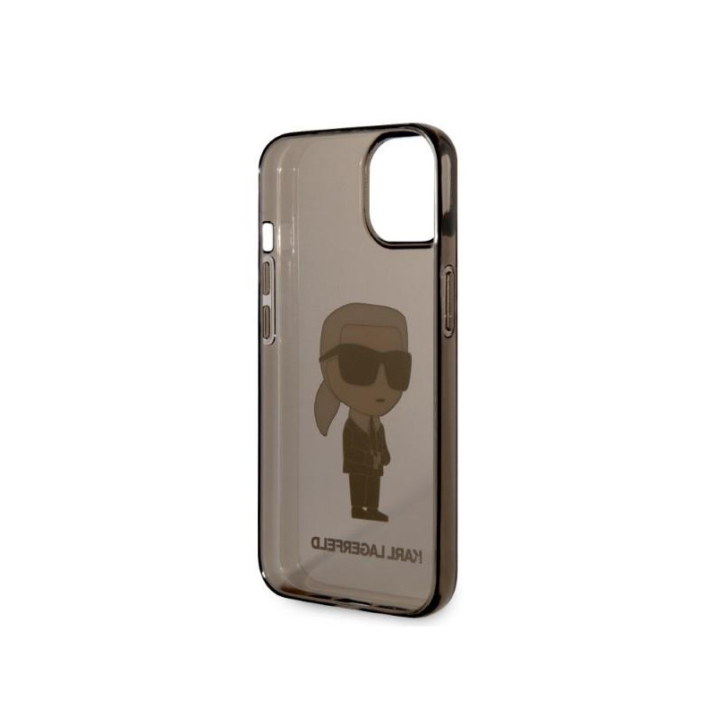 Karl Lagerfeld Ikonik Karl dėklas iPhone 14 Plus - juodas