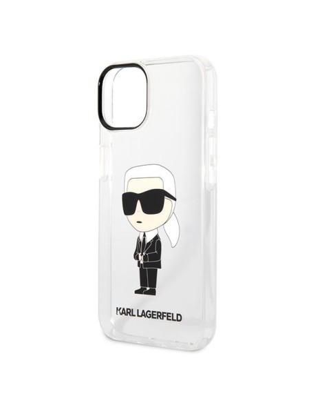 Karl Lagerfeld Ikonik Karl dėklas iPhone 14 Plus - skaidrus Karl Lagerfeld Ikonik Karl dėklas iPhone 14 Plus - skaidrus