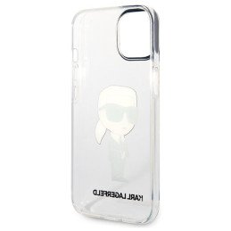 Karl Lagerfeld Ikonik Karl dėklas iPhone 14 Plus - skaidrus