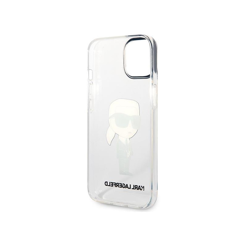Karl Lagerfeld Ikonik Karl dėklas iPhone 14 Plus - skaidrus