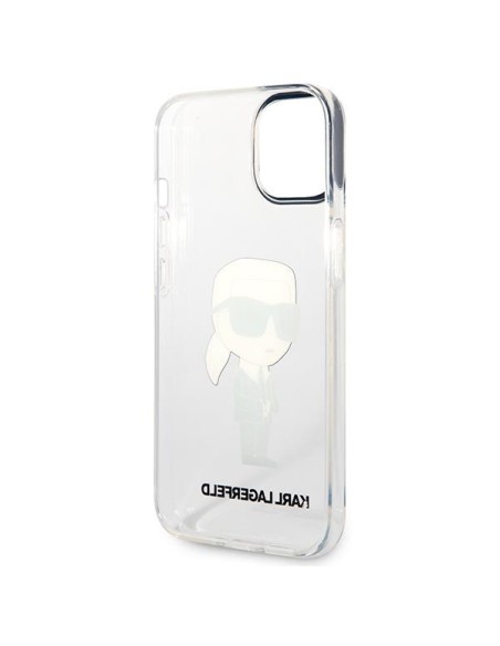 Karl Lagerfeld Ikonik Karl dėklas iPhone 14 Plus - skaidrus Karl Lagerfeld Ikonik Karl dėklas iPhone 14 Plus - skaidrus