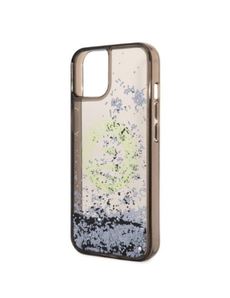 Karl Lagerfeld Liquid Glitter RSG dėklas iPhone 14 Plus - juodas Karl Lagerfeld Liquid Glitter RSG dėklas iPhone 14 Plus - juodas