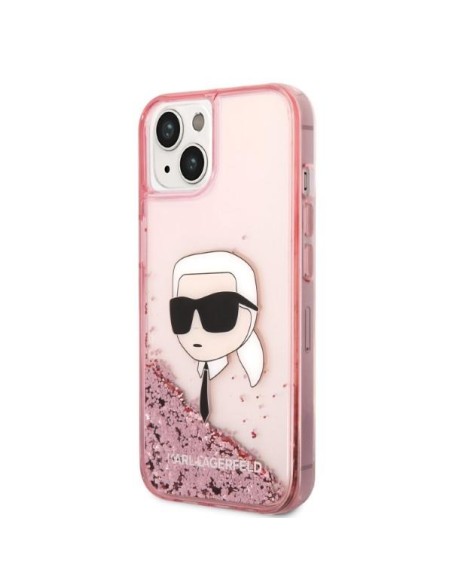 Karl Lagerfeld Glitter Karl& 39 s Head dėklas iPhone 14 Plus - rožinis Karl Lagerfeld Glitter Karl& 39 s Head dėklas iPhone 14 Plus - rožinis