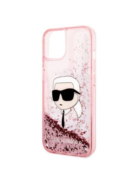 Karl Lagerfeld Glitter Karl& 39 s Head dėklas iPhone 14 Plus - rožinis Karl Lagerfeld Glitter Karl& 39 s Head dėklas iPhone 14 Plus - rožinis