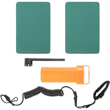 Dviejų kamerų pripučiama SUP lenta su priedais 125 kg - žalia Dviejų kamerų pripučiama SUP lenta su priedais 125 kg - žalia