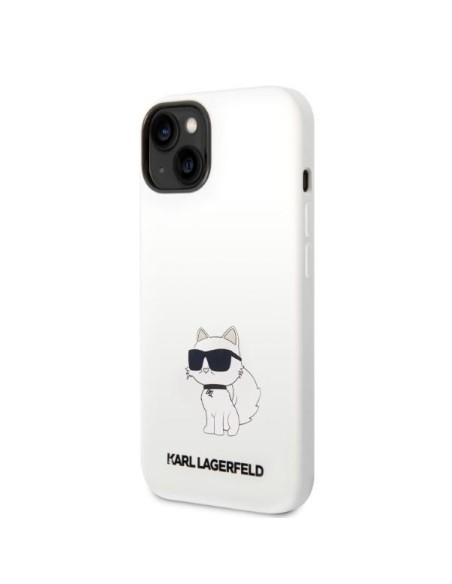 Karl Lagerfeld Silicone Choupette dėklas iPhone 14 Plus - baltas Karl Lagerfeld Silicone Choupette dėklas iPhone 14 Plus - baltas