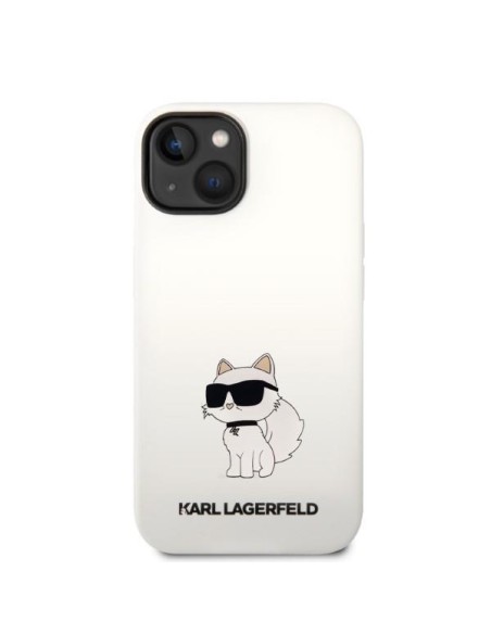 Karl Lagerfeld Silicone Choupette dėklas iPhone 14 Plus - baltas Karl Lagerfeld Silicone Choupette dėklas iPhone 14 Plus - baltas