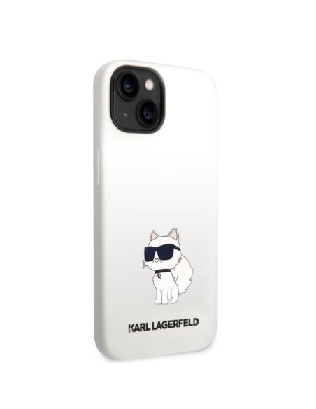 Karl Lagerfeld Silicone Choupette dėklas iPhone 14 Plus - baltas Karl Lagerfeld Silicone Choupette dėklas iPhone 14 Plus - baltas