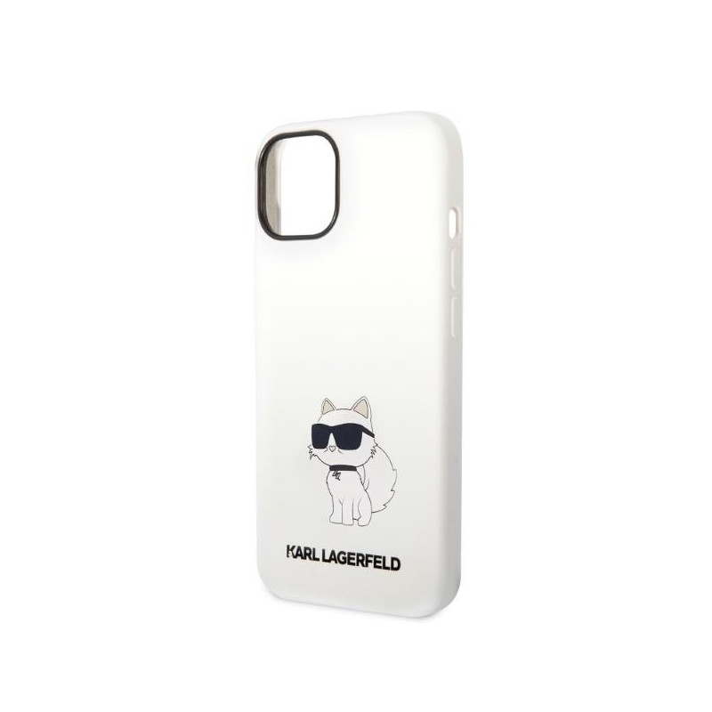 Karl Lagerfeld Silicone Choupette dėklas iPhone 14 Plus - baltas