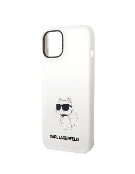 Karl Lagerfeld Silicone Choupette dėklas iPhone 14 Plus - baltas Karl Lagerfeld Silicone Choupette dėklas iPhone 14 Plus - baltas