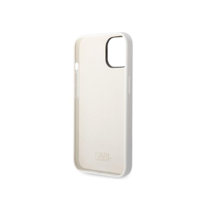 Karl Lagerfeld Silicone Choupette dėklas iPhone 14 Plus - baltas