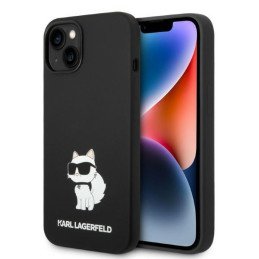 Karl Lagerfeld Silicone Choupette dėklas iPhone 14 Plus - juodas