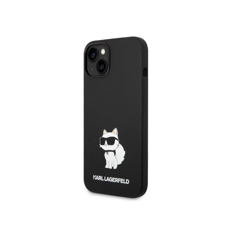 Karl Lagerfeld Silicone Choupette dėklas iPhone 14 Plus - juodas