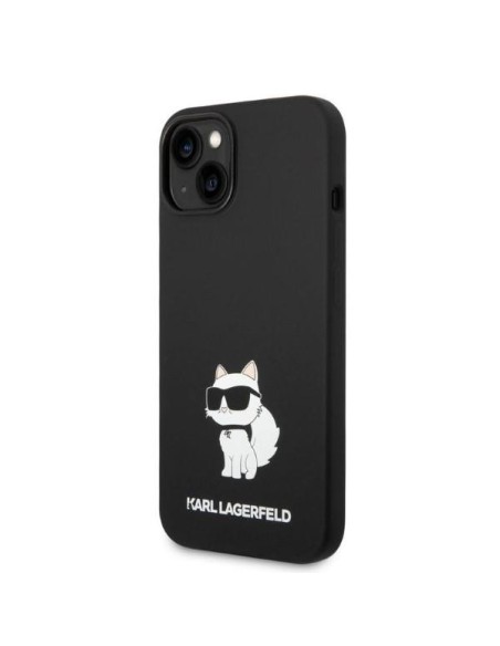 Karl Lagerfeld Silicone Choupette dėklas iPhone 14 Plus - juodas Karl Lagerfeld Silicone Choupette dėklas iPhone 14 Plus - juodas