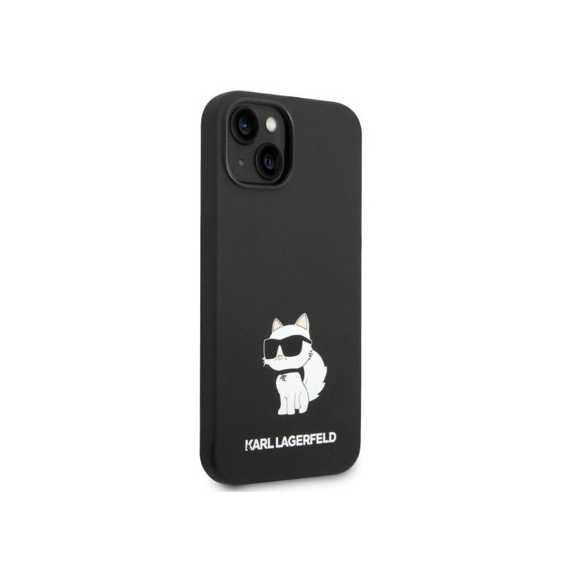 Karl Lagerfeld Silicone Choupette dėklas iPhone 14 Plus - juodas