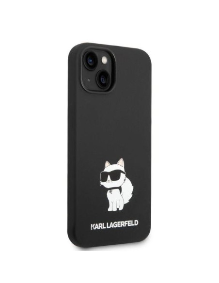 Karl Lagerfeld Silicone Choupette dėklas iPhone 14 Plus - juodas Karl Lagerfeld Silicone Choupette dėklas iPhone 14 Plus - juodas