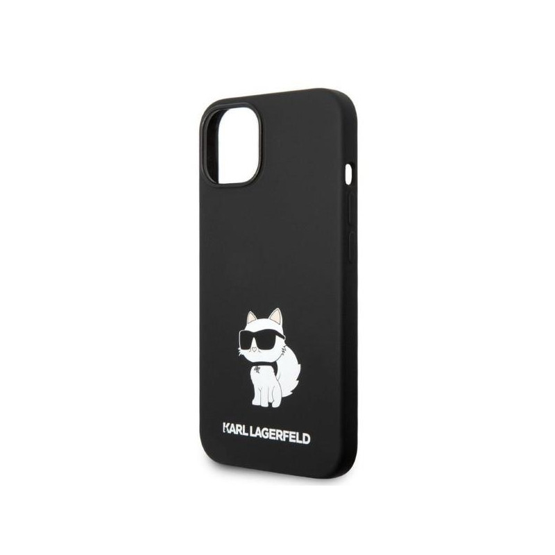 Karl Lagerfeld Silicone Choupette dėklas iPhone 14 Plus - juodas